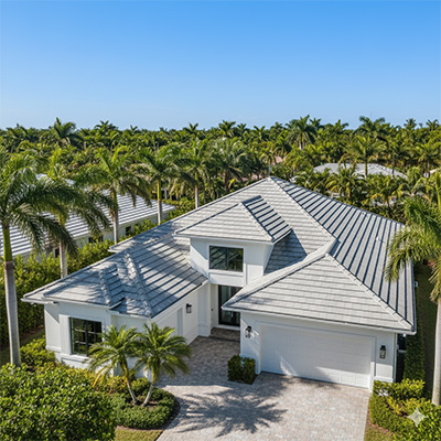 Concrete tile roofing system